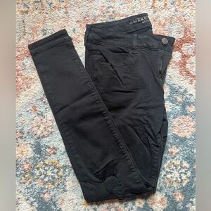 Black Super Stretch X Jeggings from AE